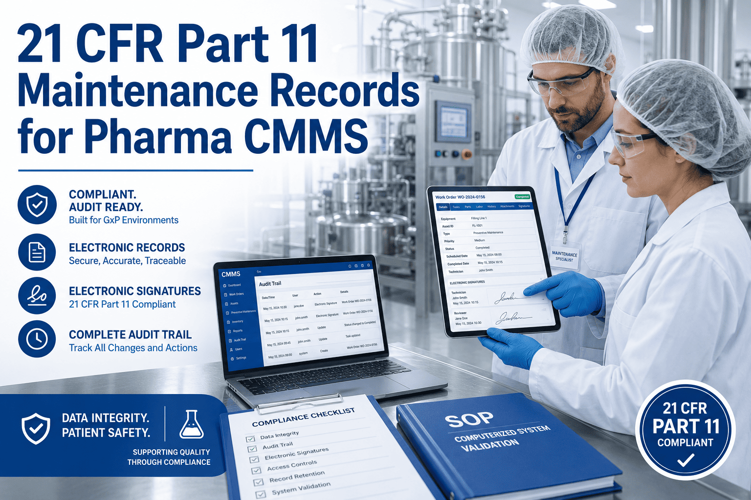 21-cfr-part-11-maintenance-records-pharma-cmms