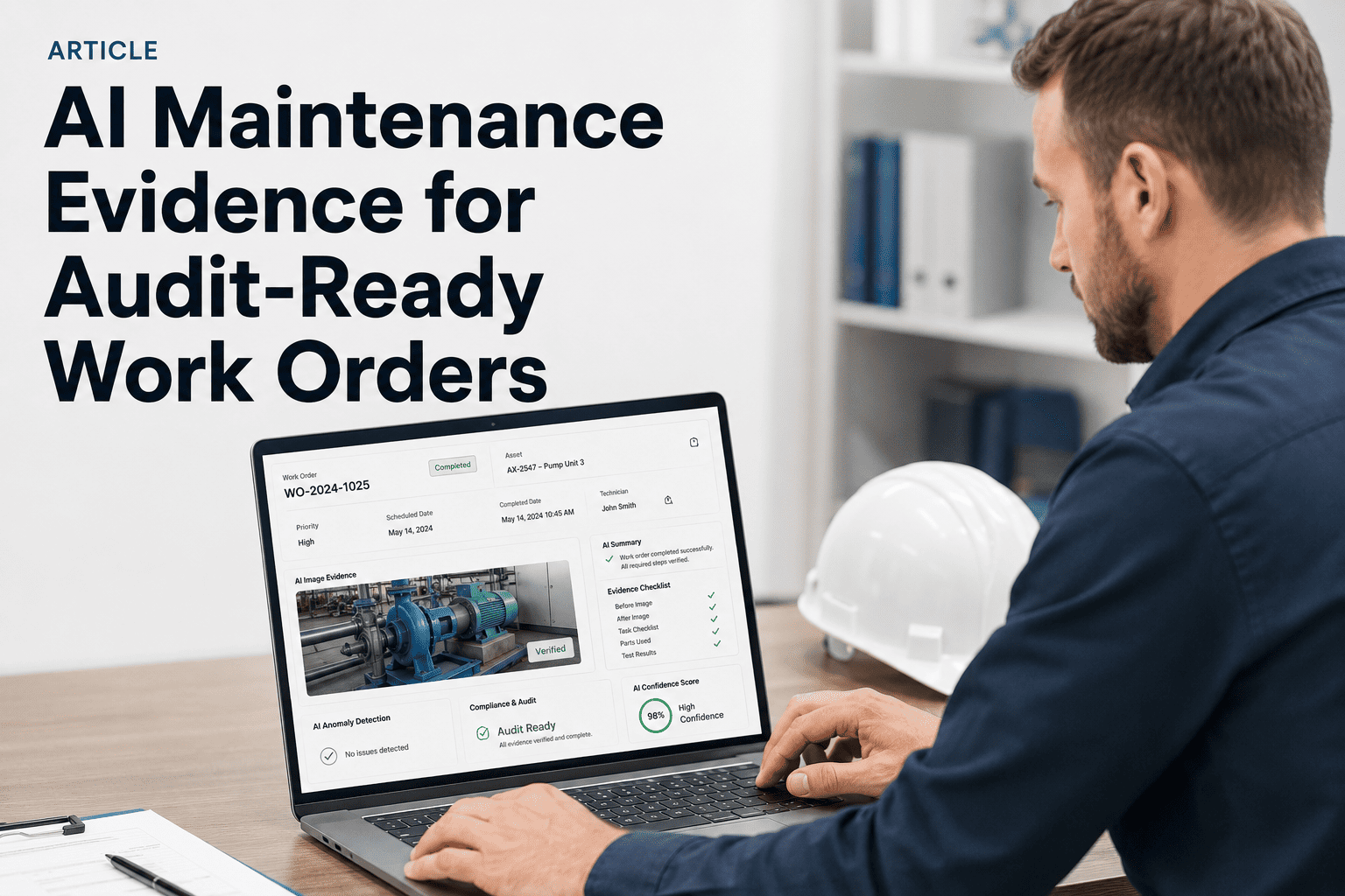 article-on-ai-maintenance-evidence-for-audit-ready-work-orders