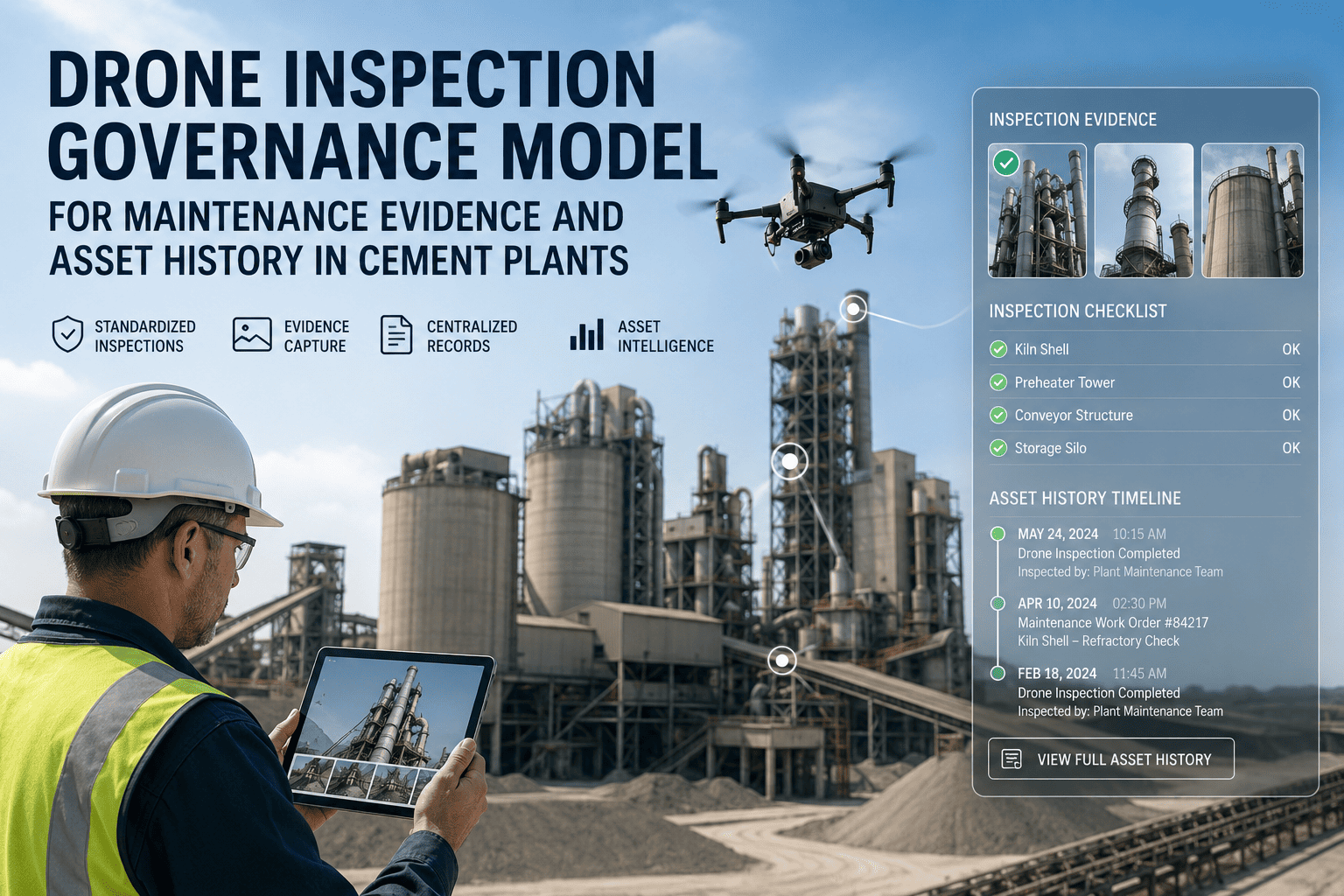 drone-inspection-governance-model-for-maintenance-evidence-and-asset-history-in-cement-plants