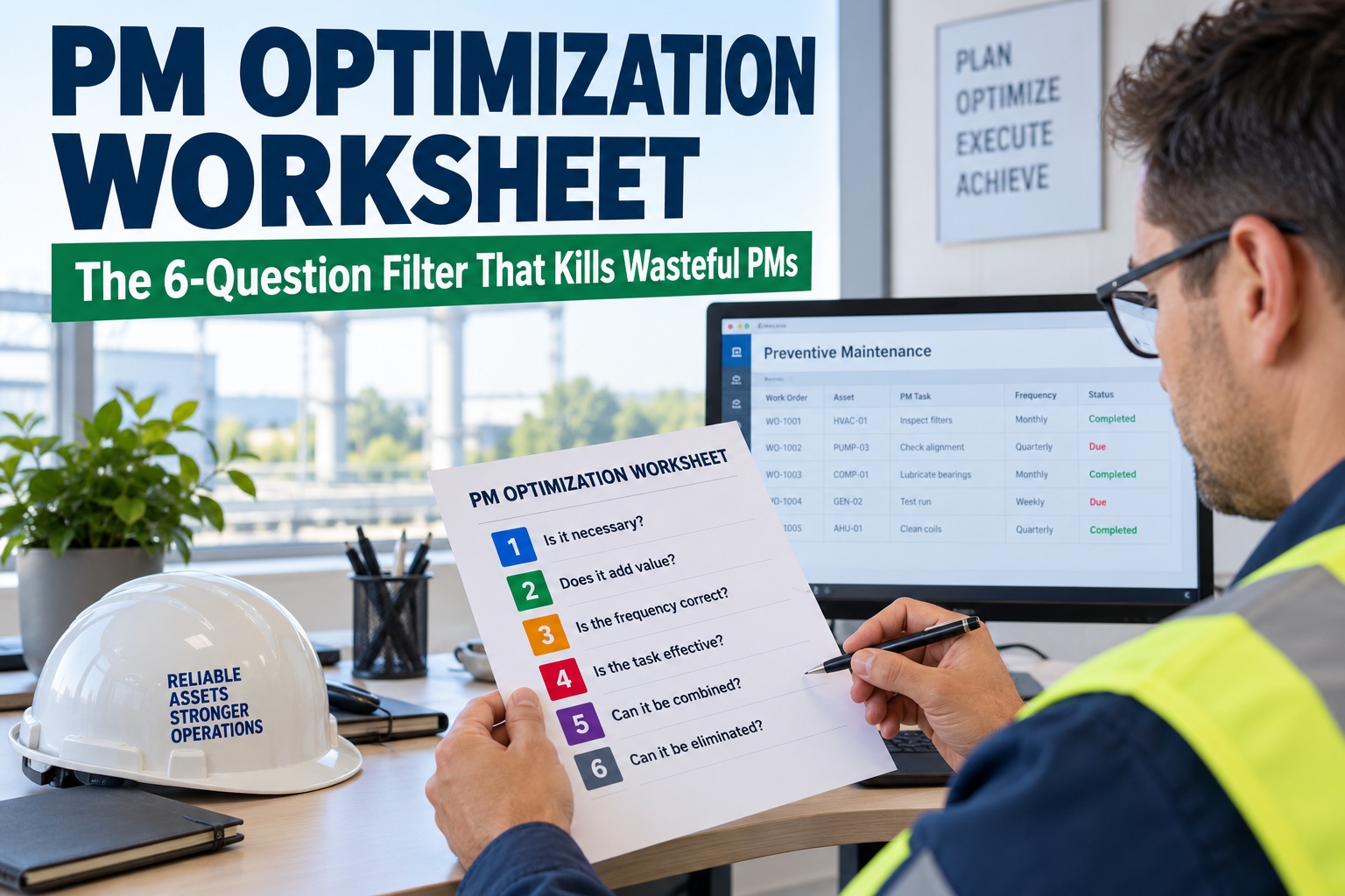 pm-optimization-worksheet-6-question-filter-kills-wasteful-pms