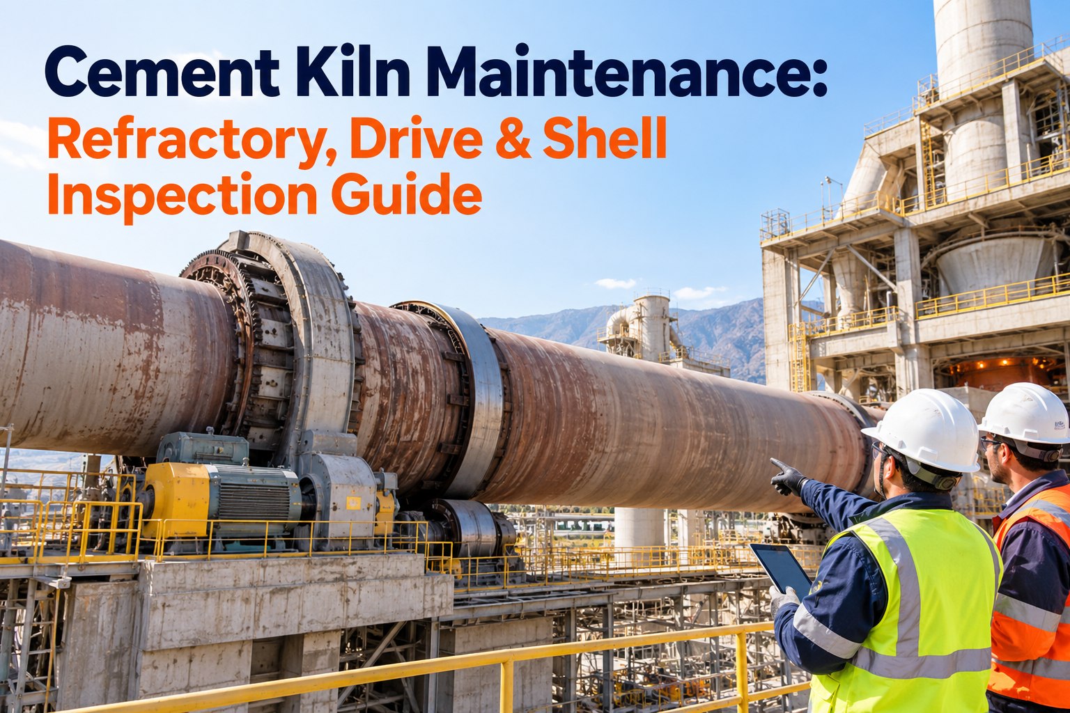 cement-kiln-maintenance-refractory-drive-shell-inspection