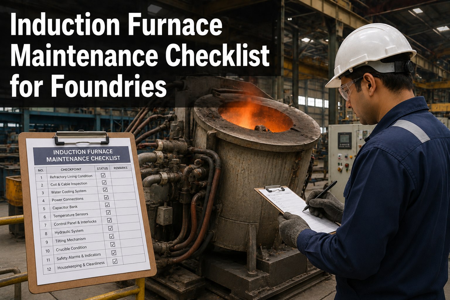 induction-furnace-maintenance-checklist-foundry