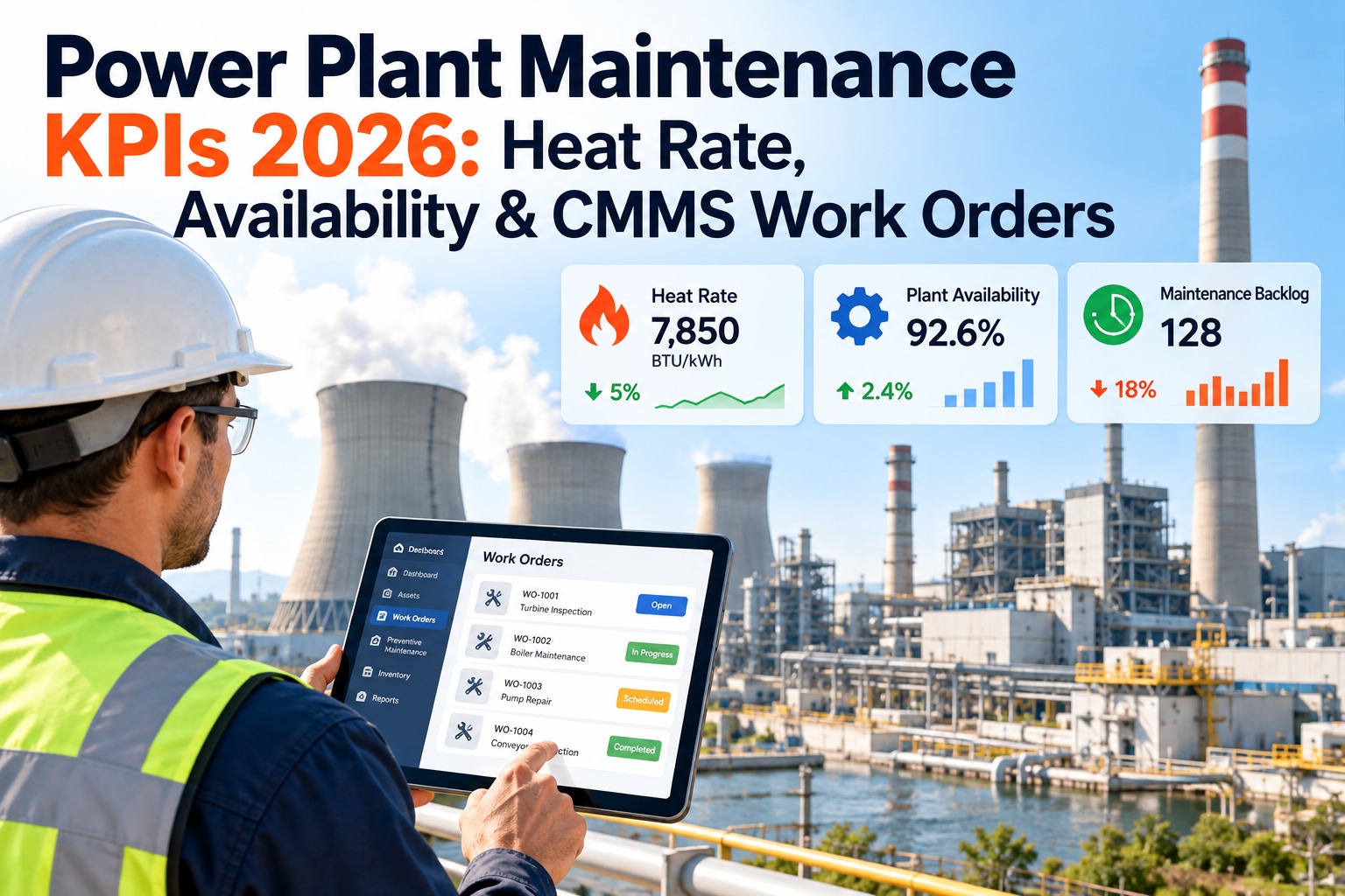 power-plant-maintenance-kpis-heat-rate-availability-work-orders-2026