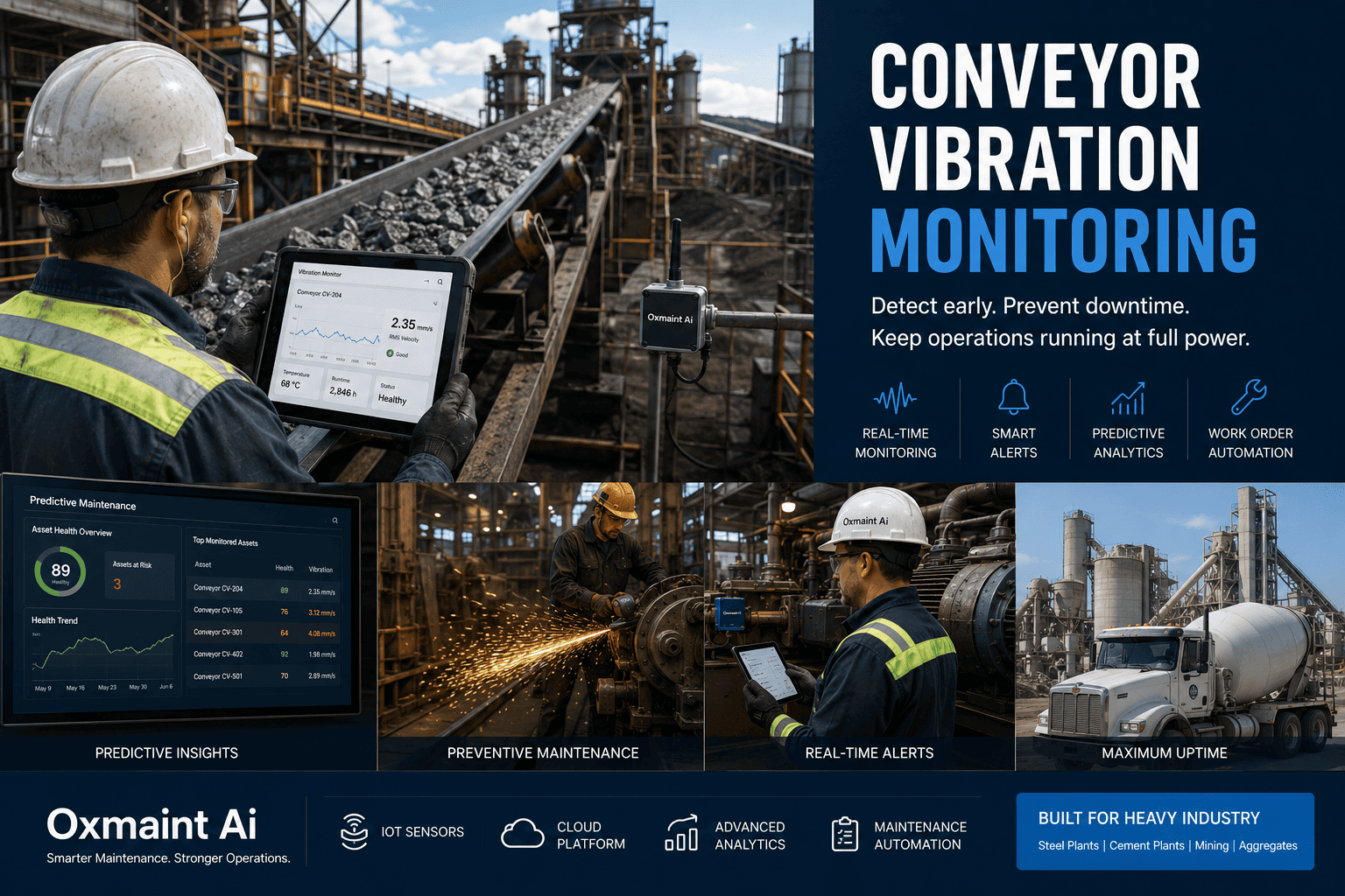 steel-cement-conveyor-vibration-monitoring