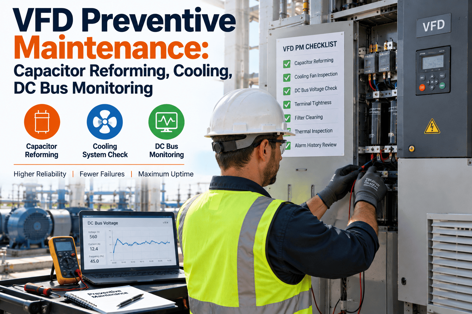 vfd-preventive-maintenance-capacitor-reforming-cooling-dc-bus