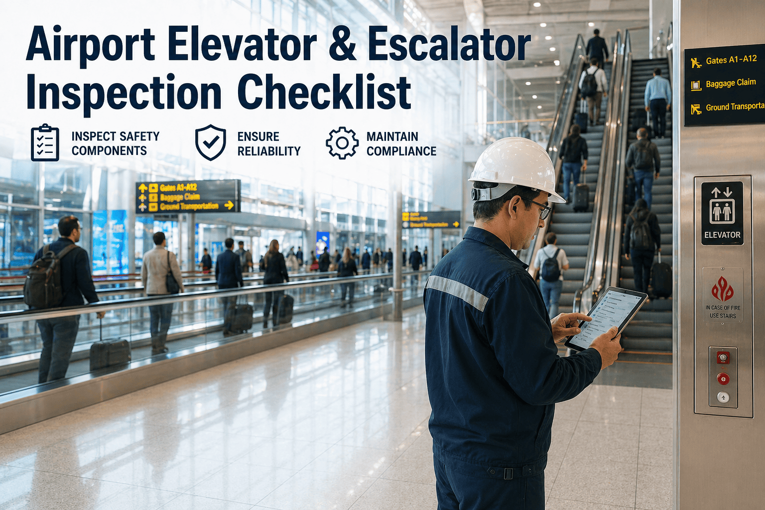 airport-elevator-escalator-moving-walkway-inspection-checklist