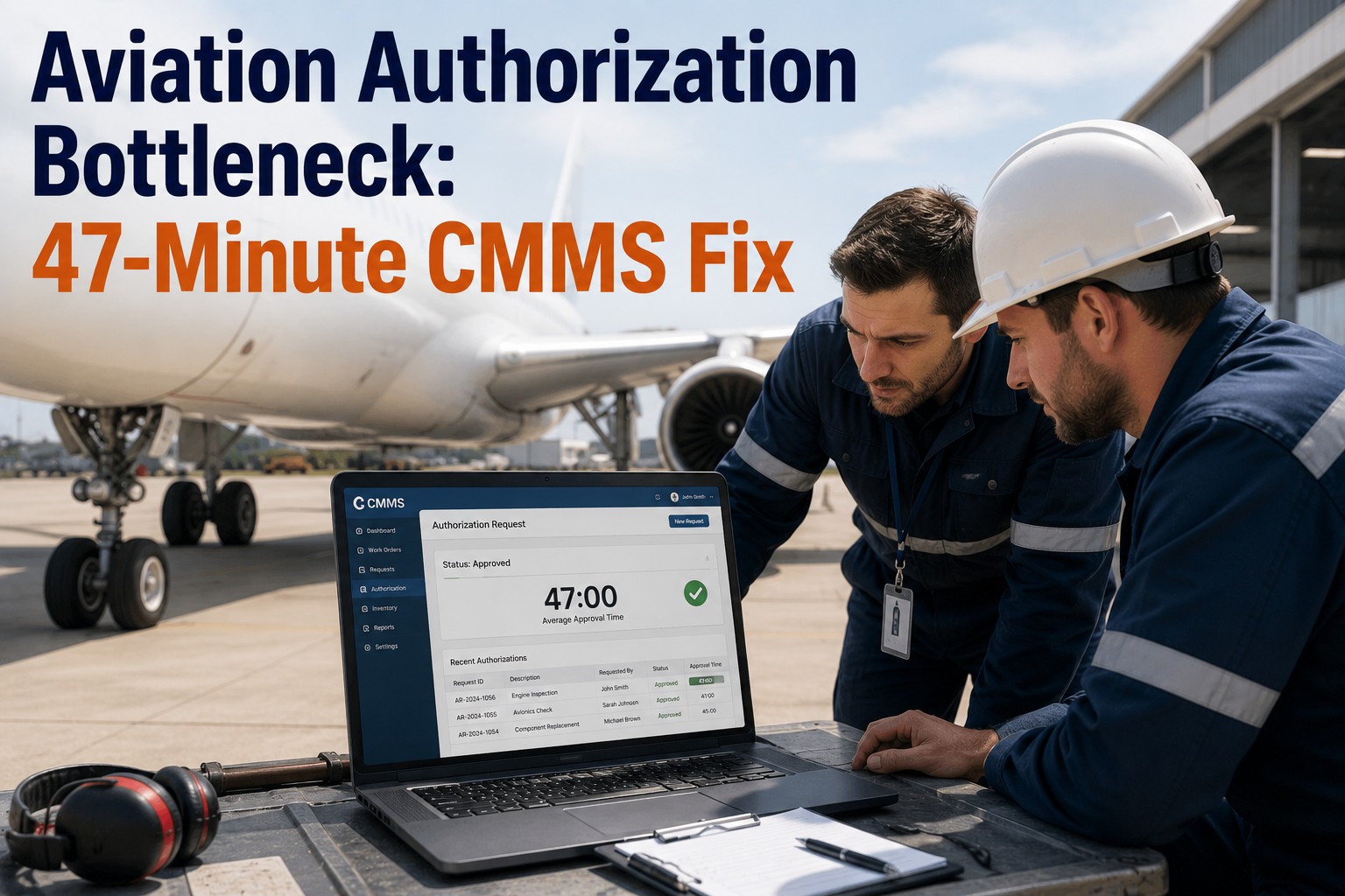 aviation-authorization-bottleneck-47-minute-cmms-guide