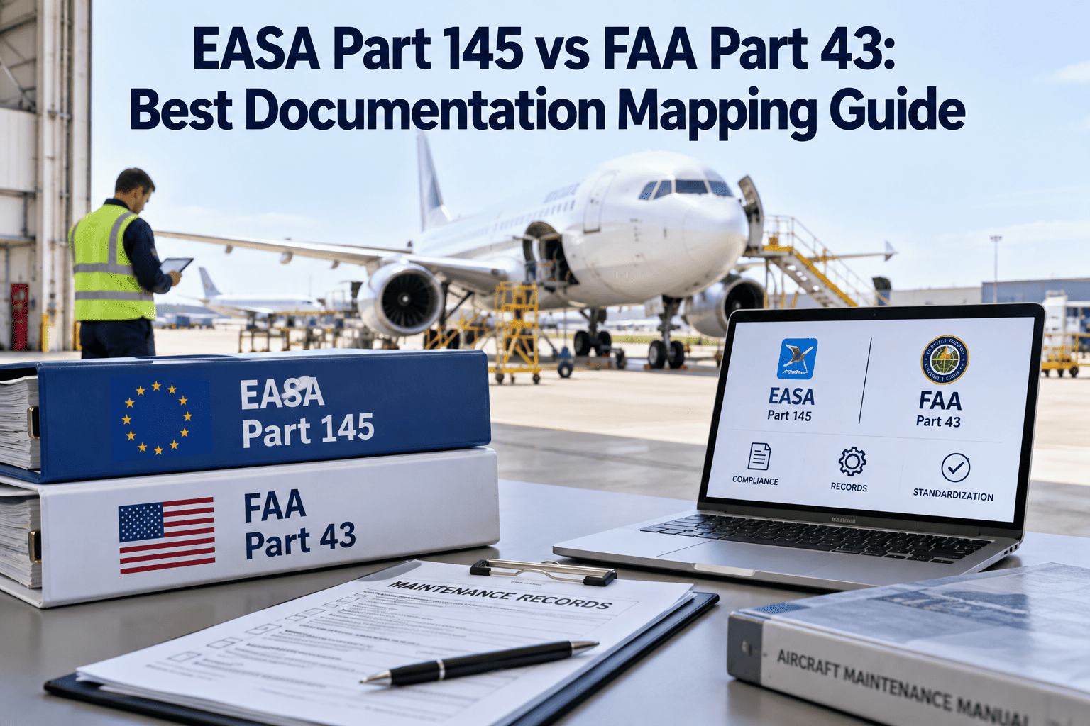 easa-part-145-vs-faa-part-43-documentation-guide