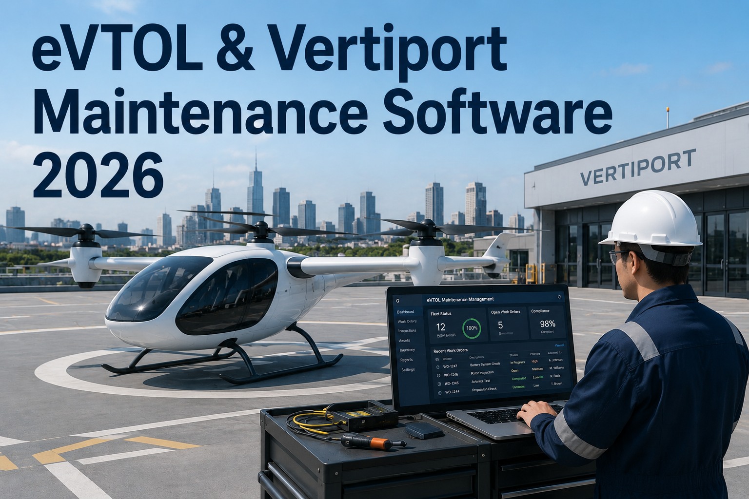 evtol-aam-maintenance-software-vertiports-airports-2026