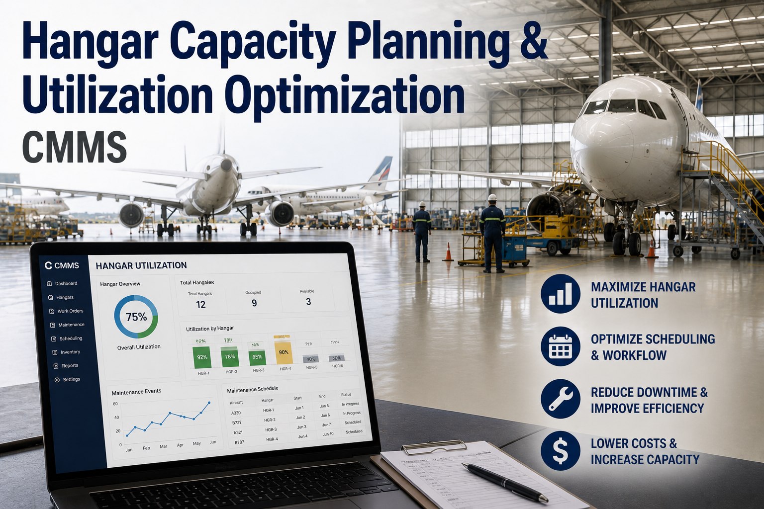 hangar-capacity-planning-utilization-optimization-cmms