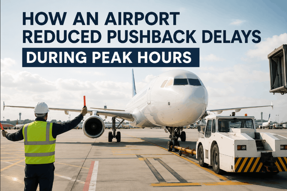 how-an-airport-reduced-pushback-delays-during-peak-hours