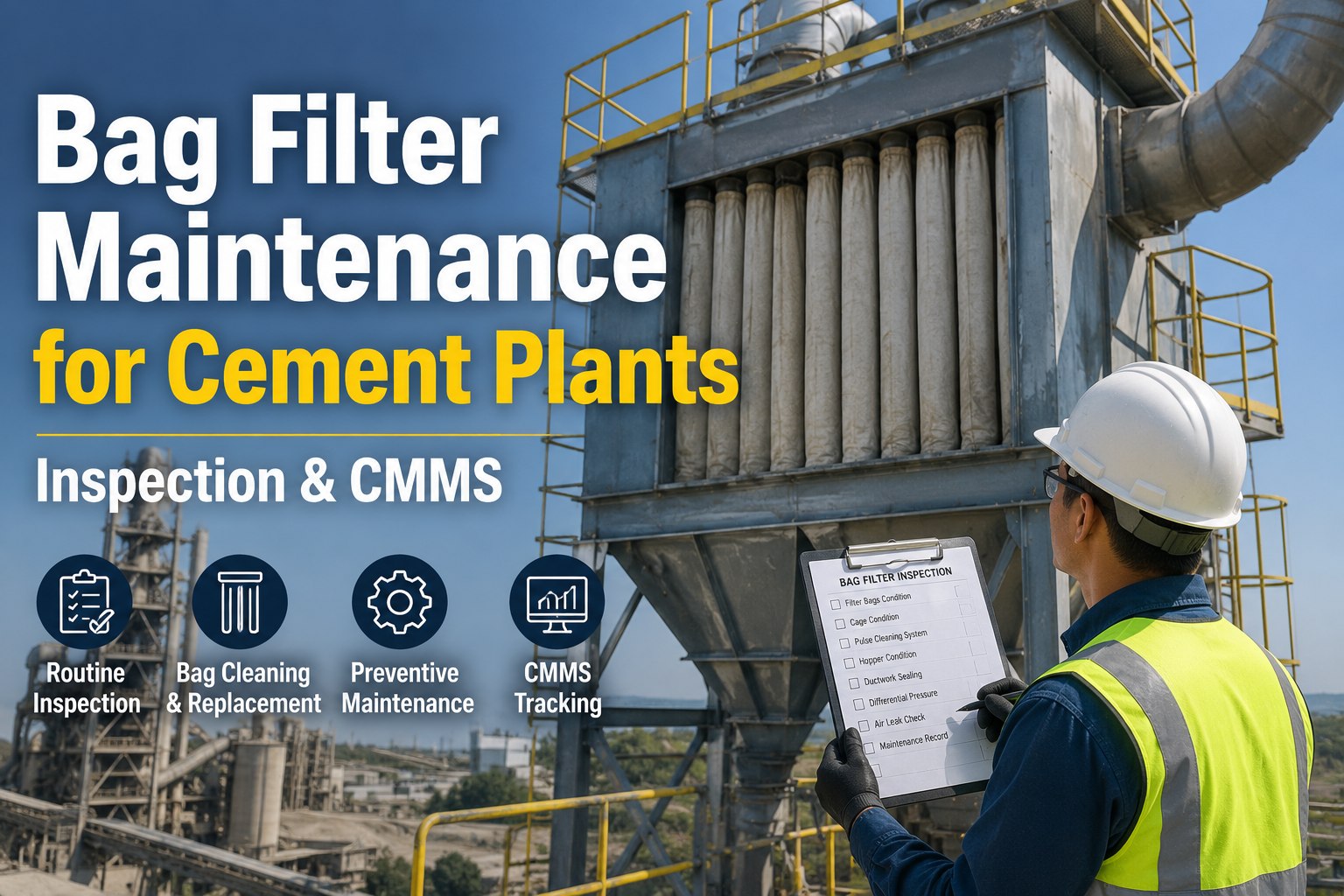 bag-filter-maintenance-cement-plant-inspection-cmms