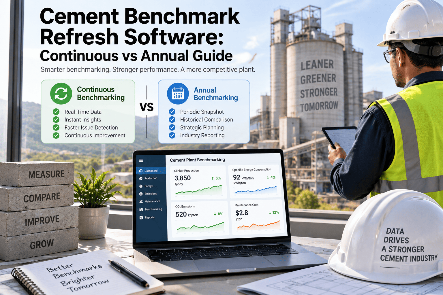 cement-benchmark-refresh-software-continuous-vs-annual-guide