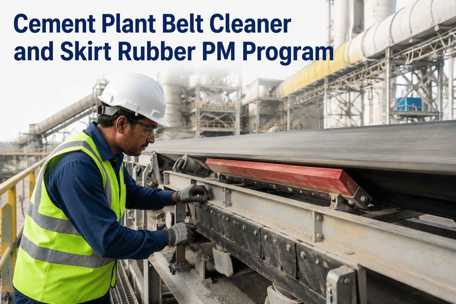 cement-plant-belt-cleaner-skirt-rubber-pm-program