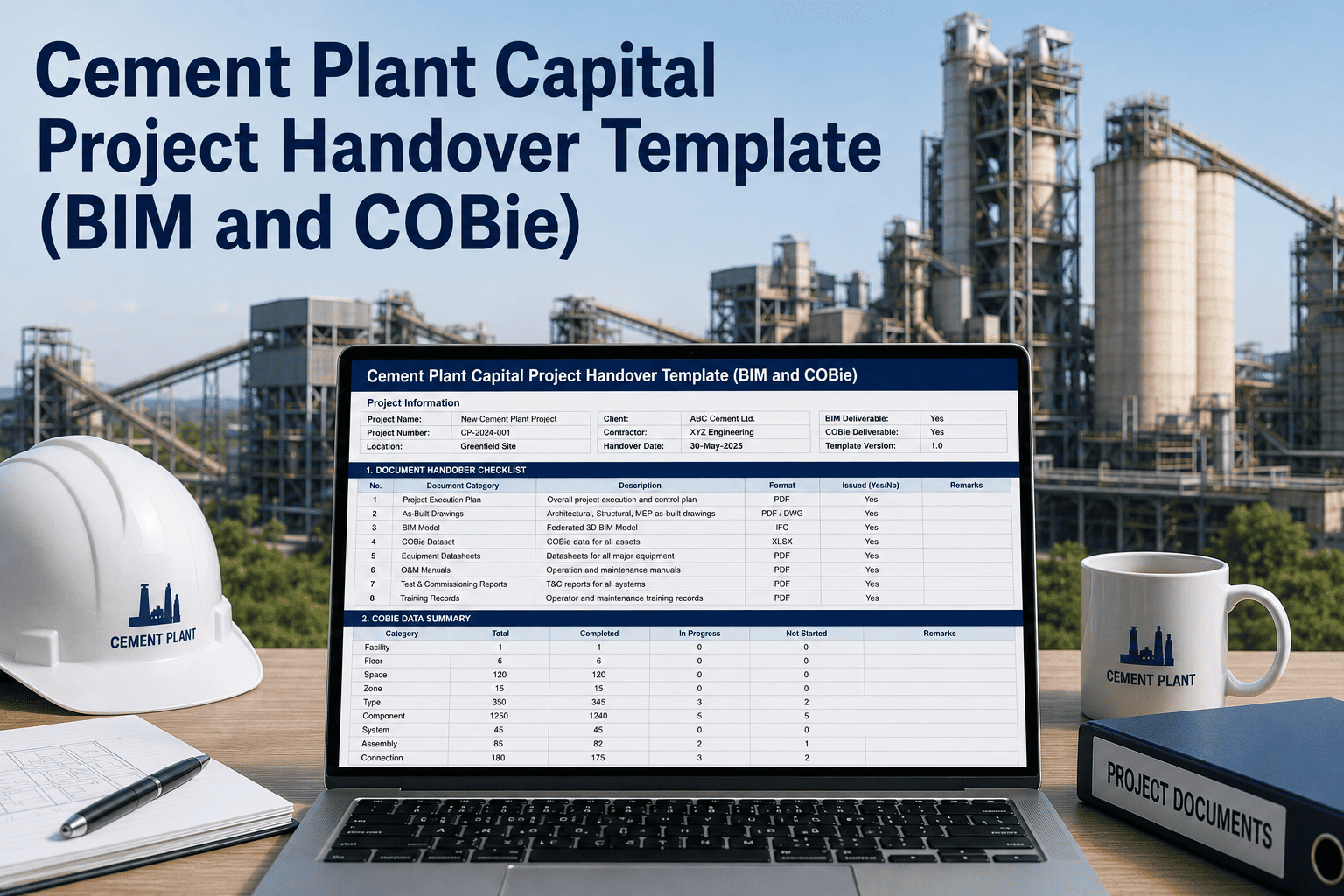 cement-plant-capital-project-handover-template-bim-cobie