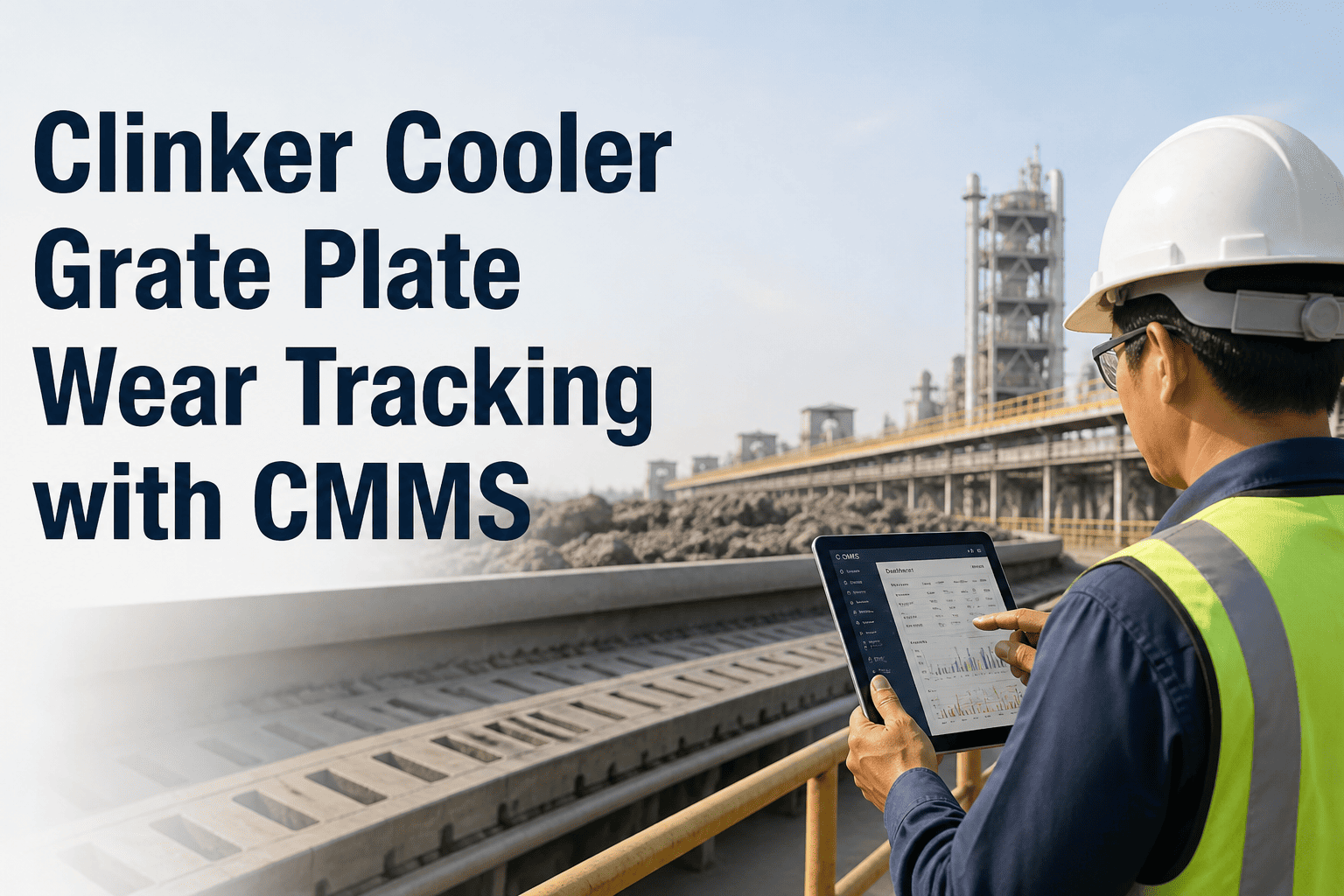 cement-plant-clinker-cooler-grate-plate-wear-cmms-tracking