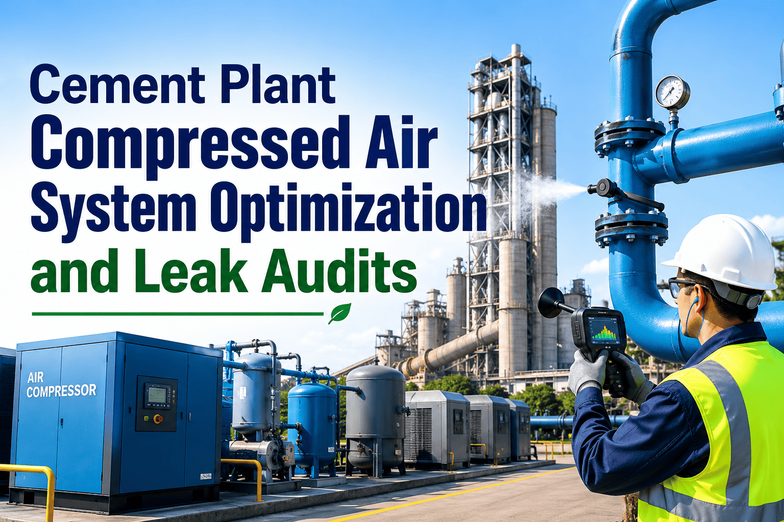 cement-plant-compressed-air-system-optimization-leak-audits