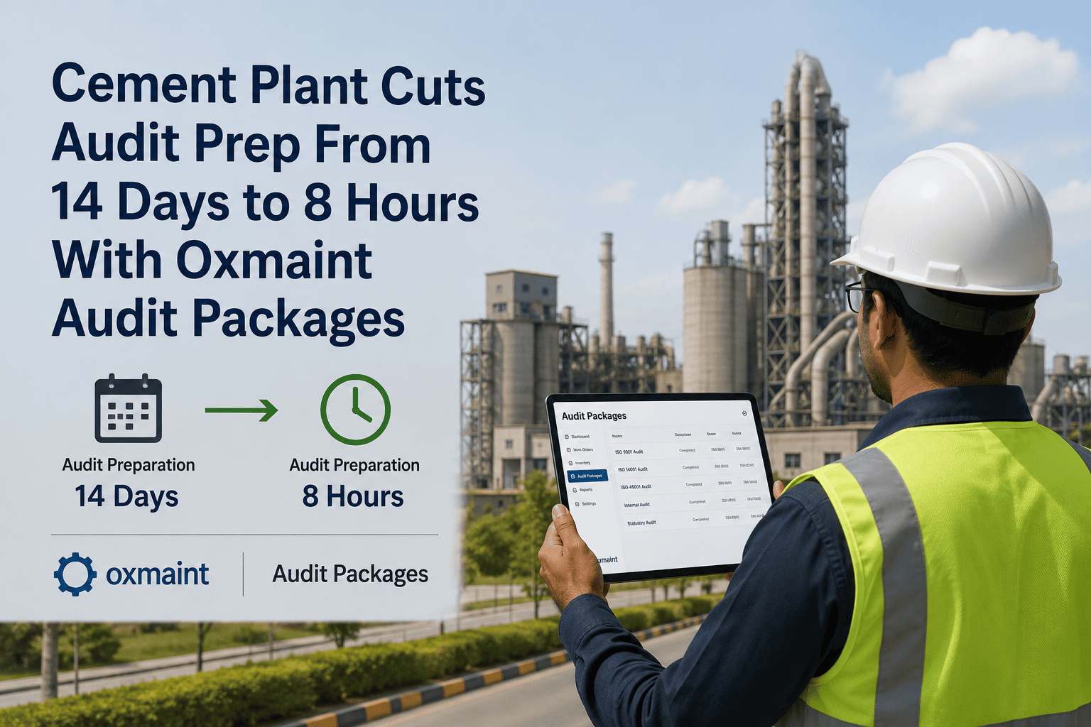 cement-plant-cuts-audit-prep-14-days-to-8-hours-oxmaint