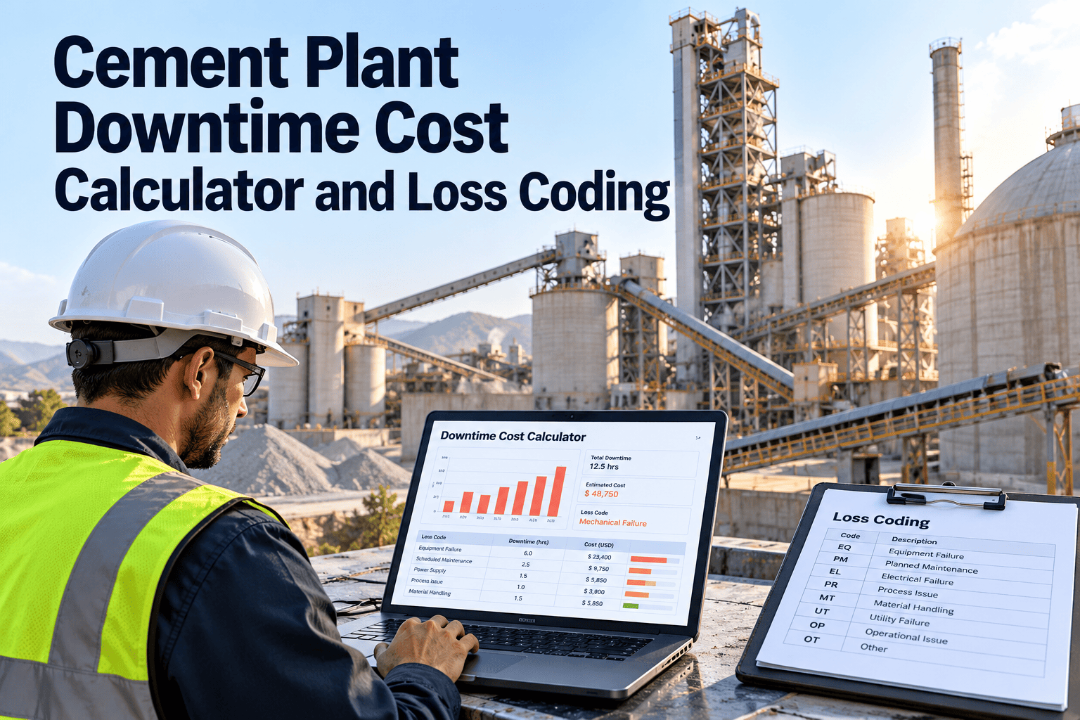 cement-plant-downtime-cost-calculator-and-loss-coding