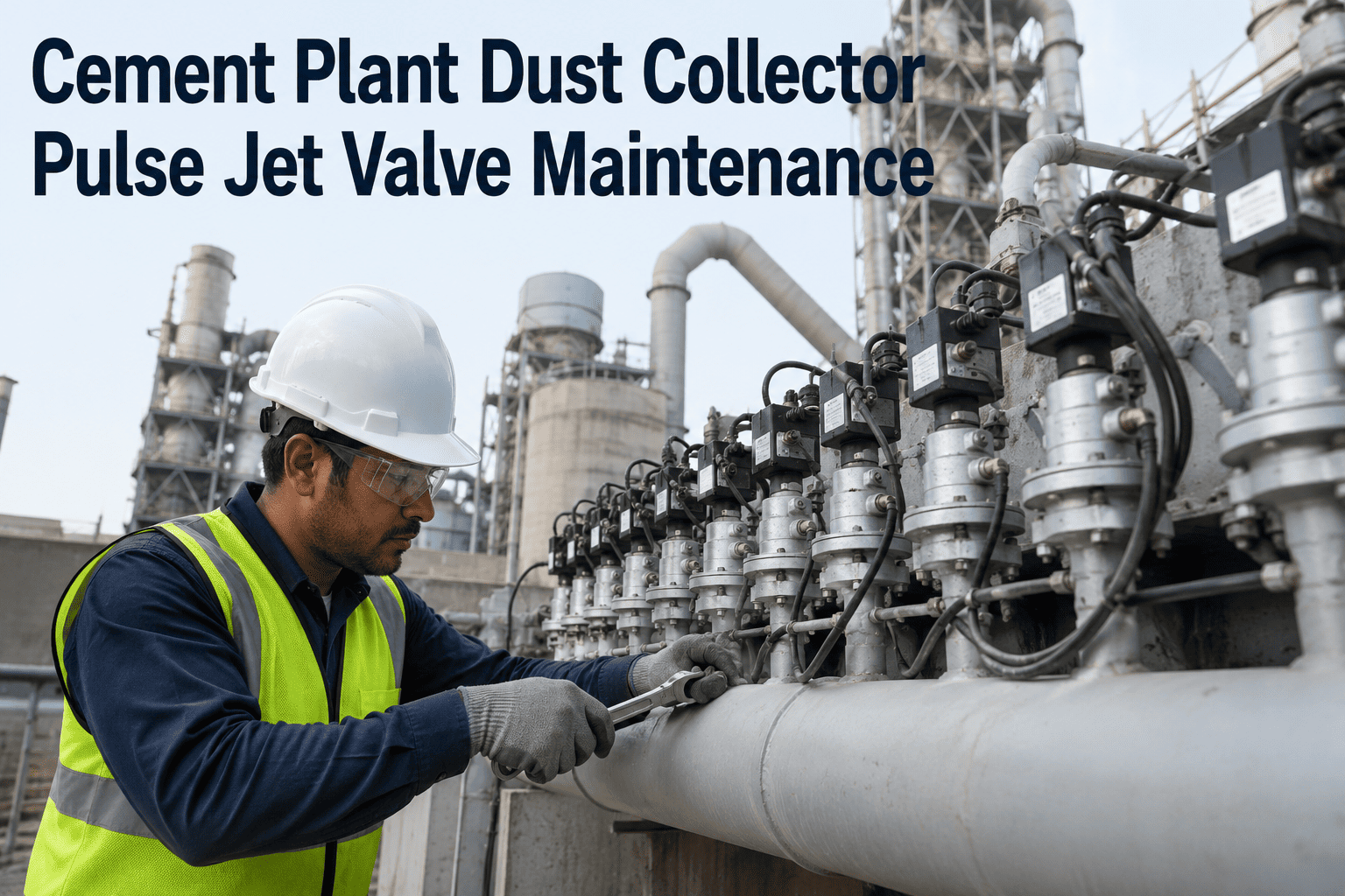 cement-plant-dust-collector-pulse-jet-valve-maintenance