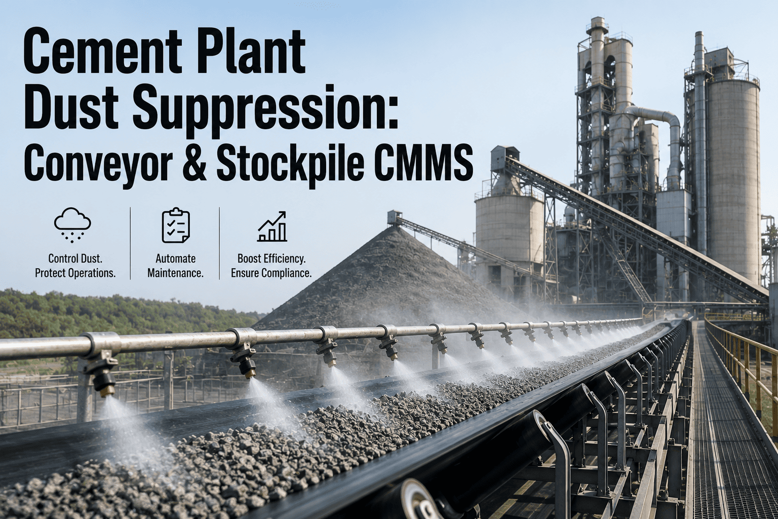 cement-plant-dust-suppression-conveyor-stockpile-cmms