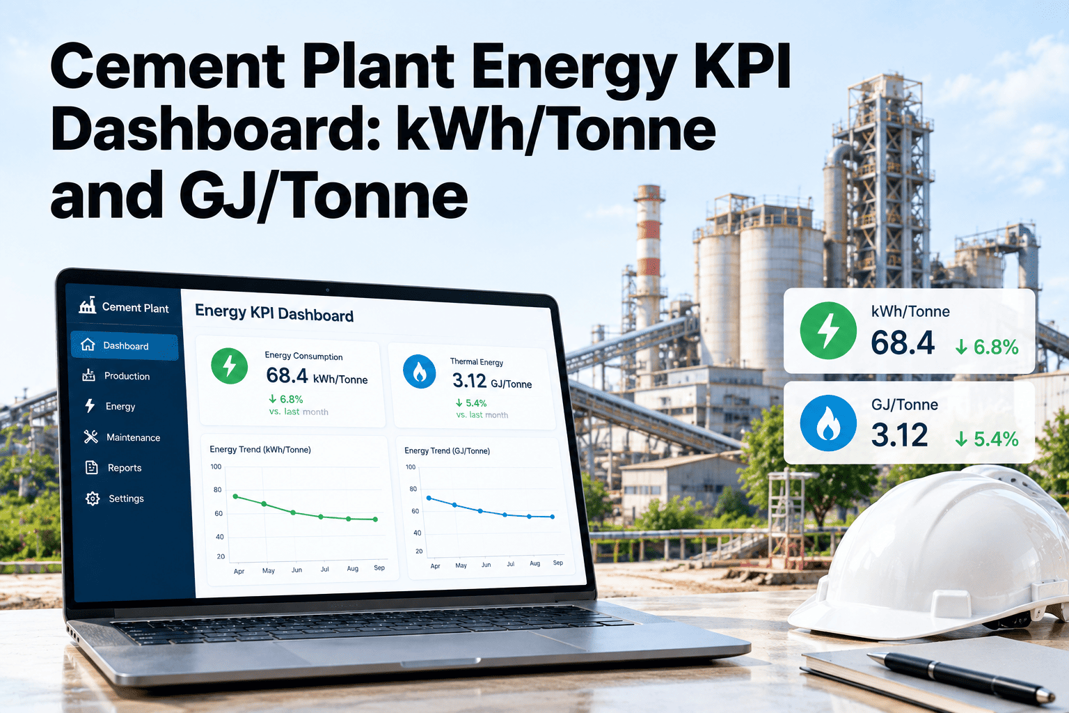 cement-plant-energy-kpi-dashboard-kwh-tonne-and-gj-tonne