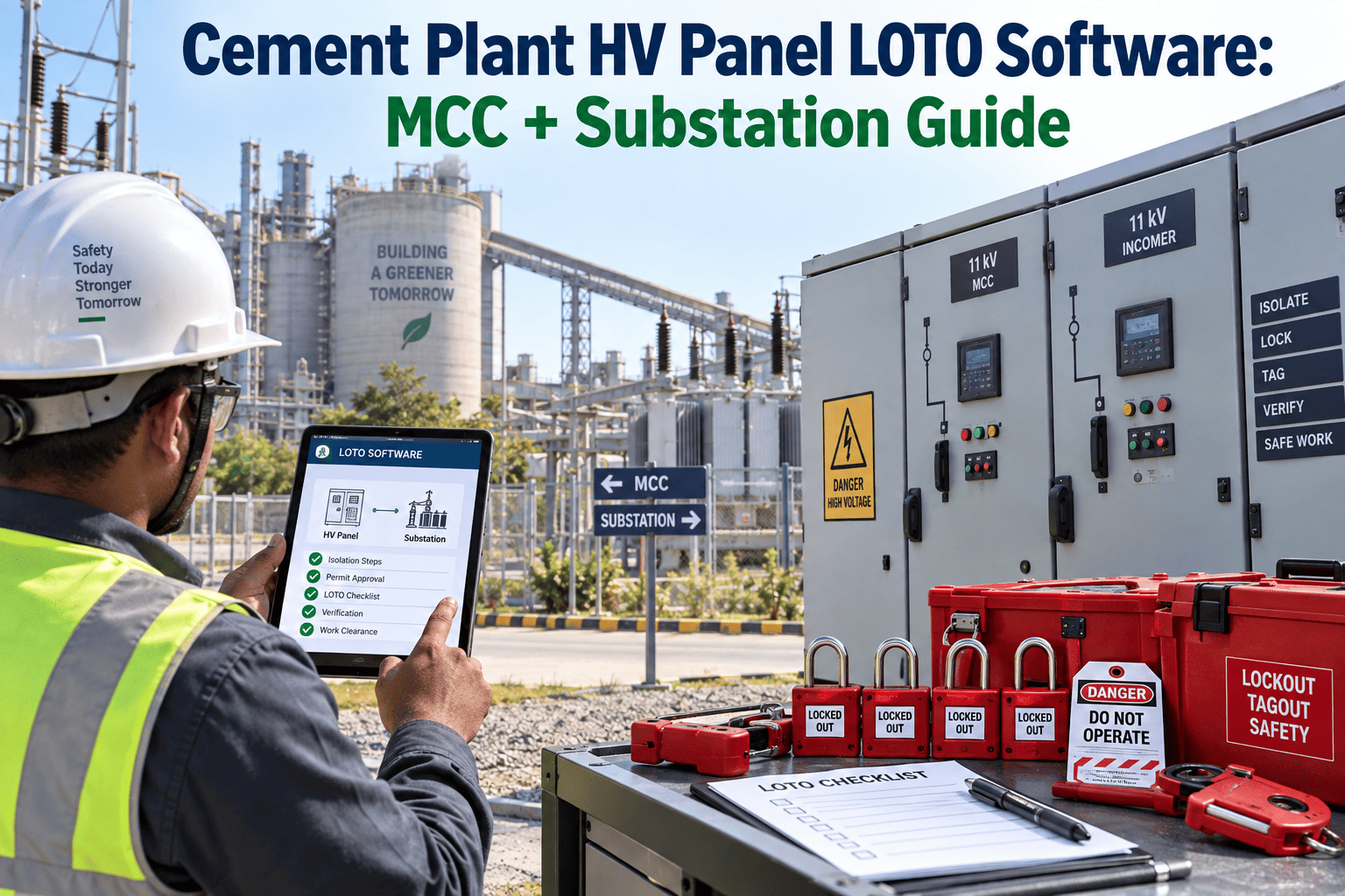 cement-plant-hv-panel-loto-software-mcc-plus-substation-guide