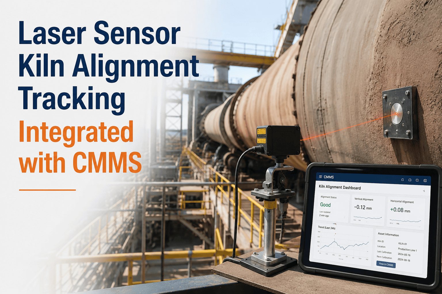 cement-plant-kiln-alignment-laser-sensor-cmms-tracking