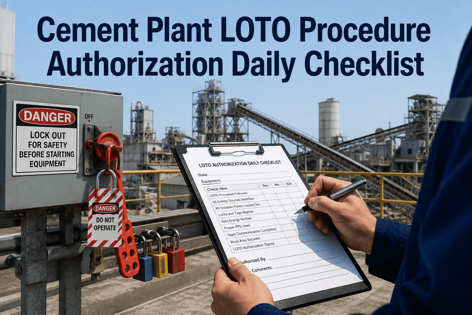 cement-plant-loto-procedure-authorization-daily-checklist