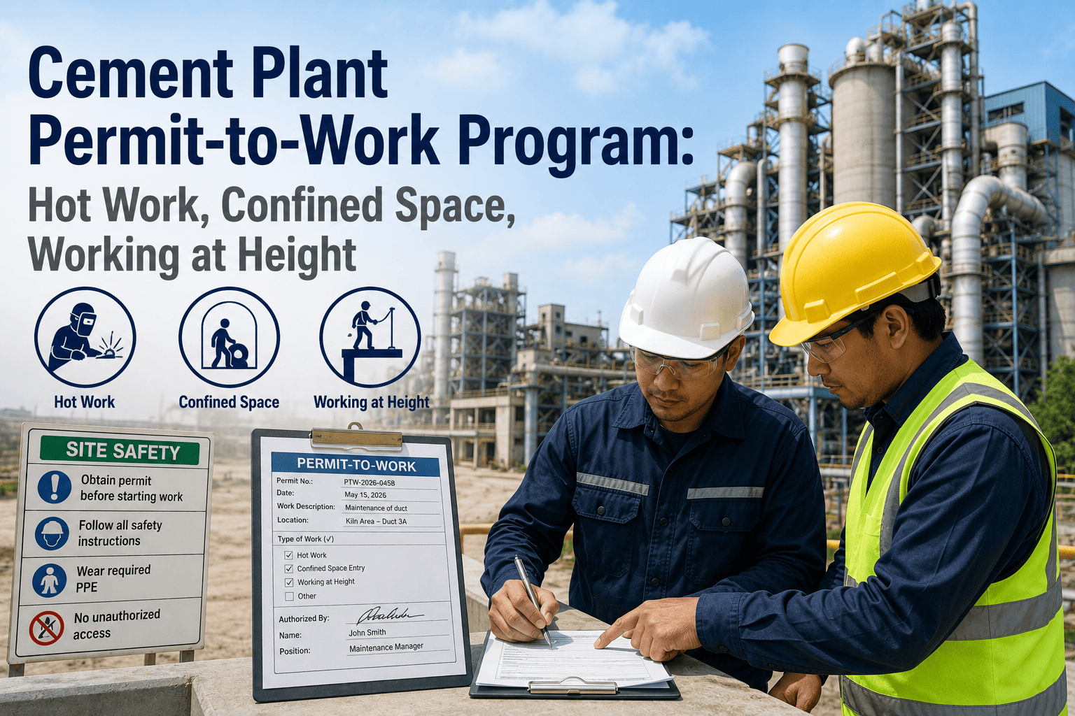cement-plant-permit-to-work-program-hot-work-confined-space-height