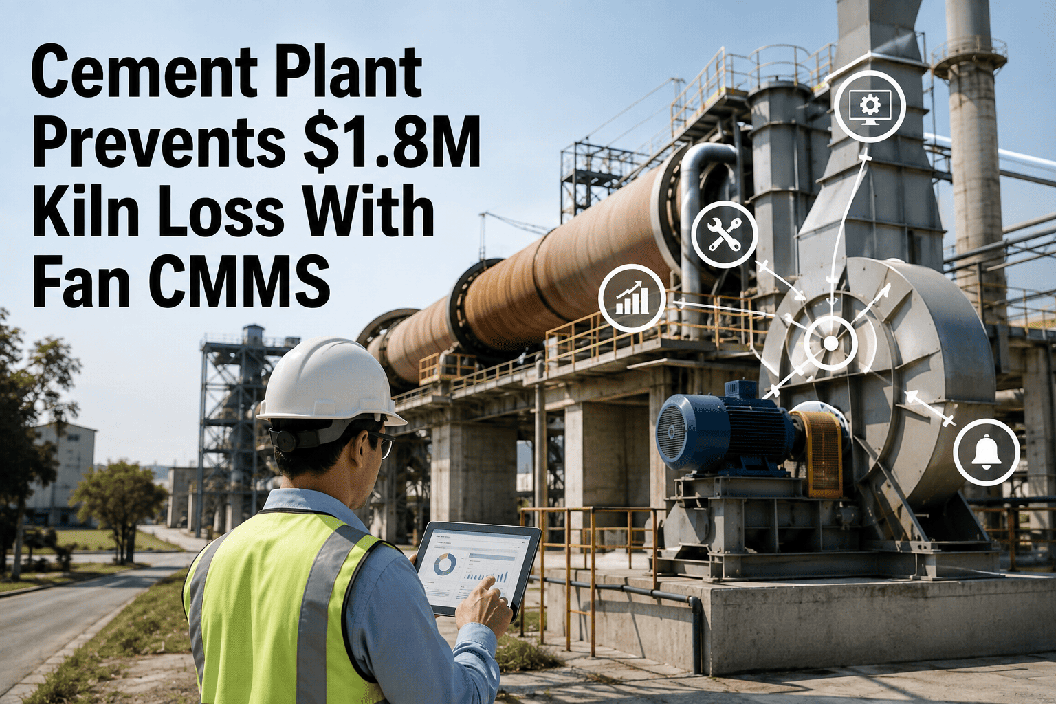 cement-plant-prevents-1-8m-kiln-loss-fan-cmms