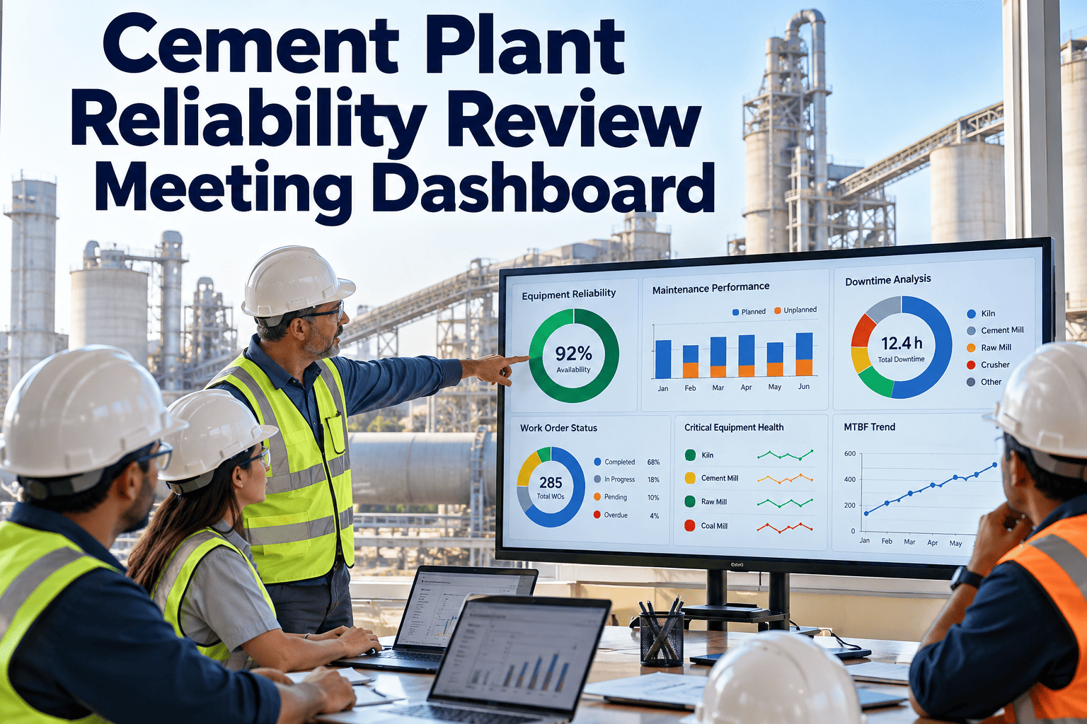 cement-plant-reliability-review-meeting-dashboard