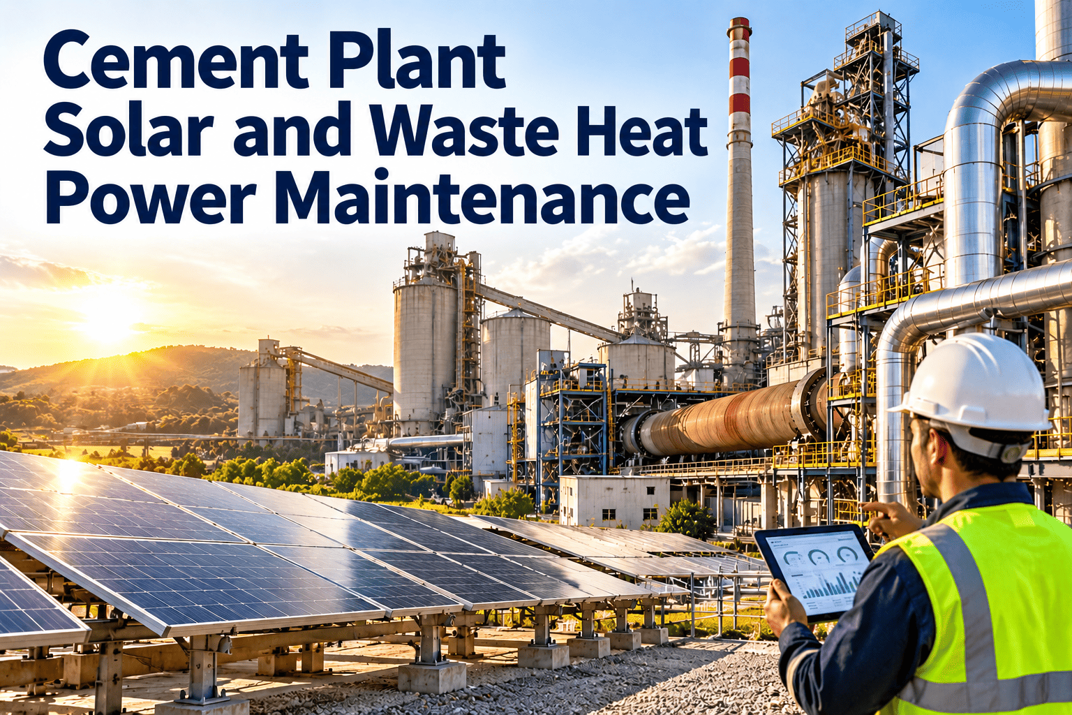 cement-plant-solar-and-waste-heat-power-maintenance