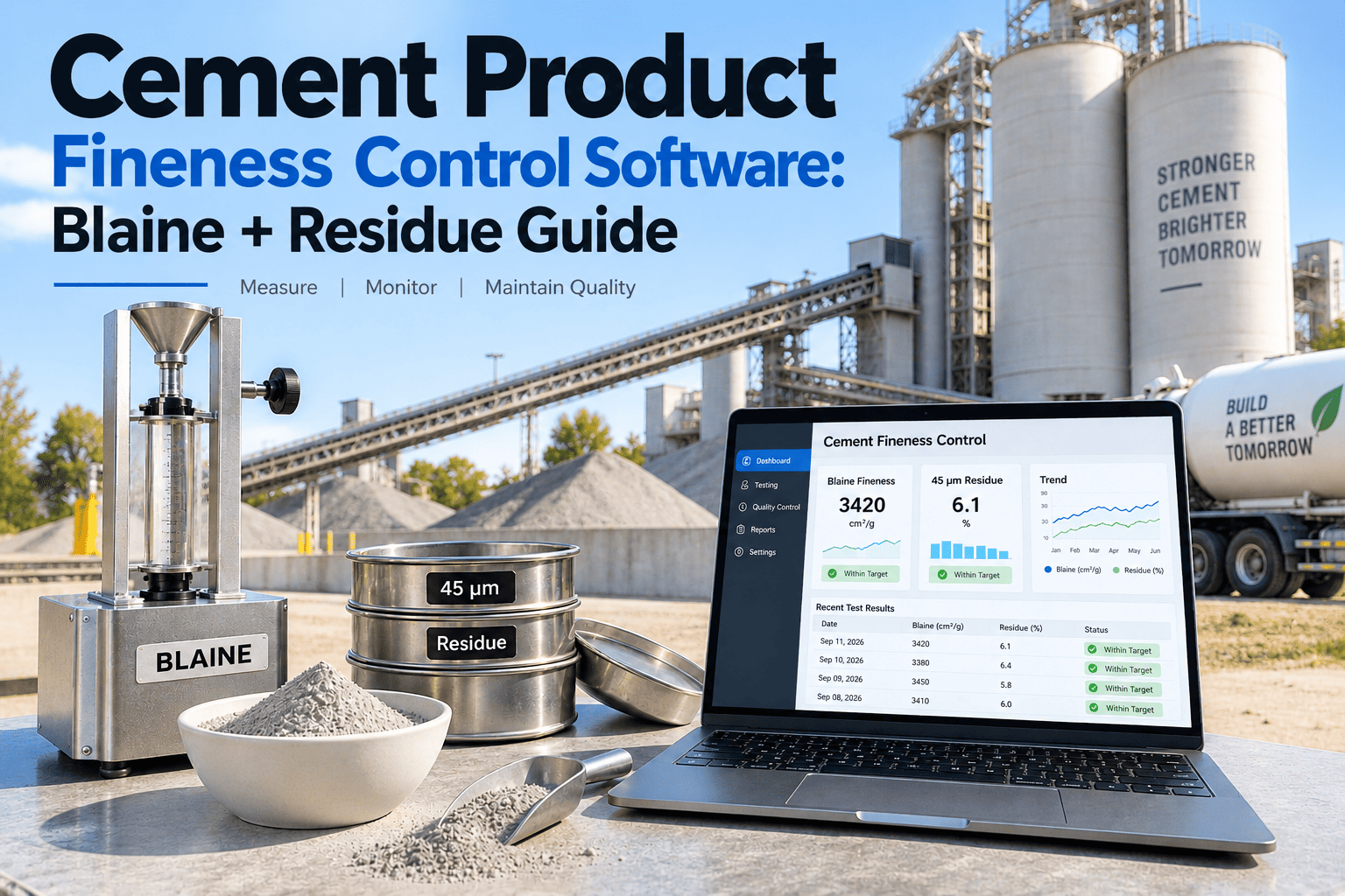 cement-product-fineness-control-software-blaine-residue-guide