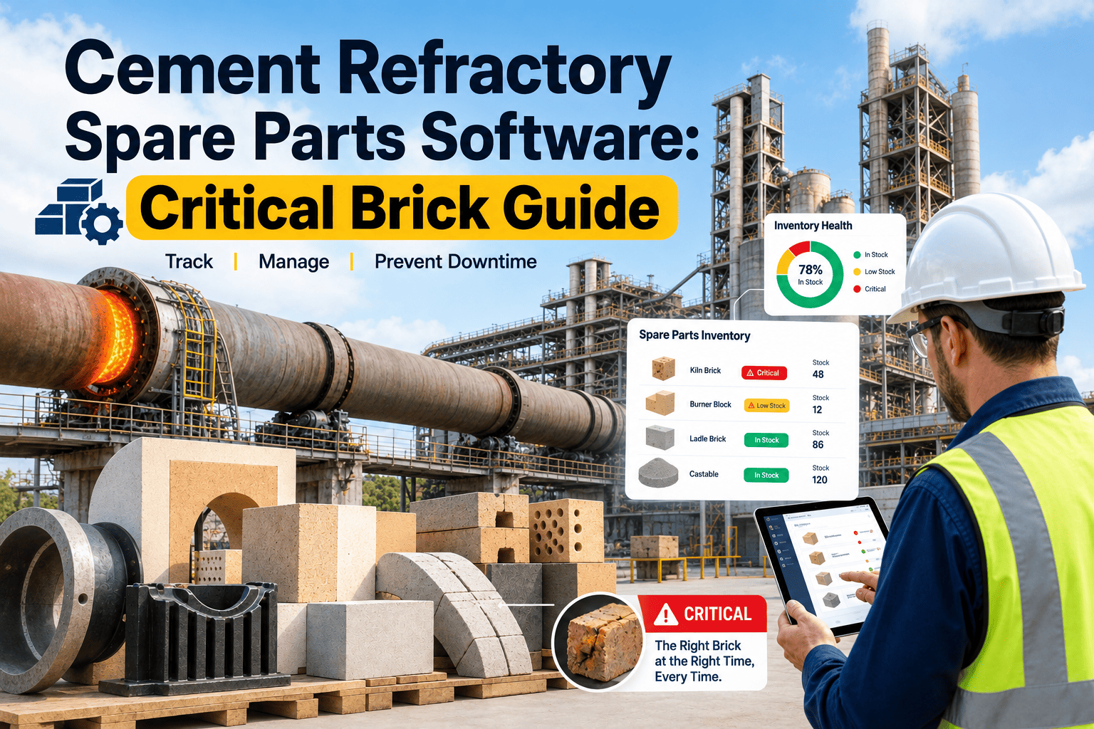 cement-refractory-spare-parts-software-critical-brick-guide