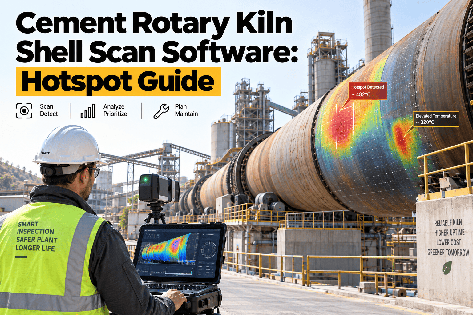 cement-rotary-kiln-shell-scan-software-hotspot-guide