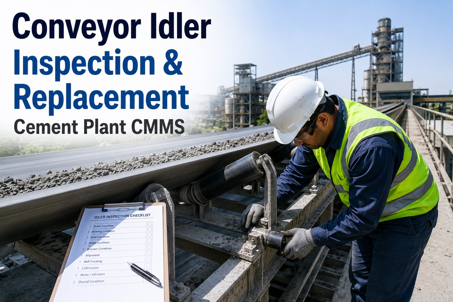 conveyor-idler-inspection-replacement-cement-plant-cmms