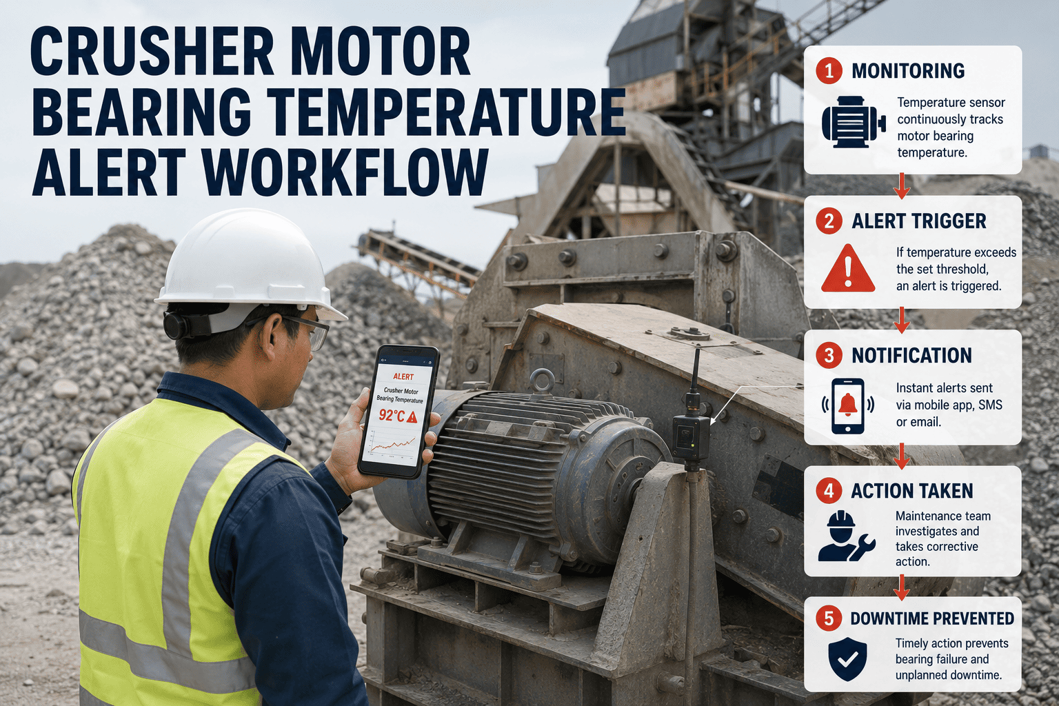 crusher-motor-bearing-temperature-alert-workflow