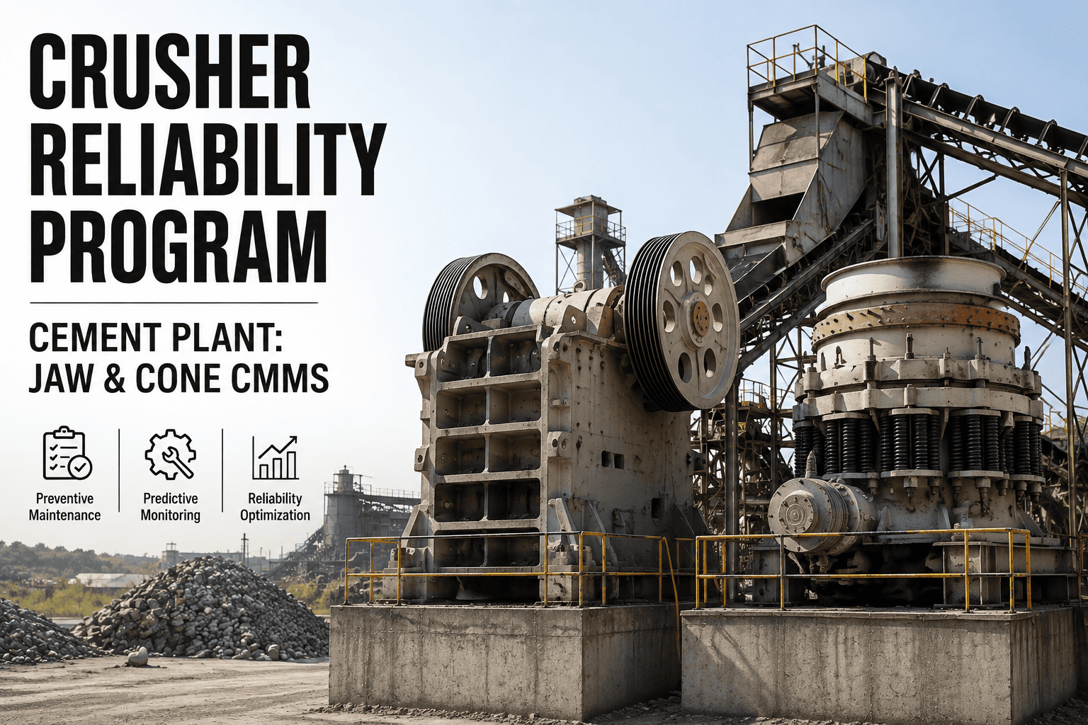 crusher-reliability-program-cement-plant-jaw-cone-cmms