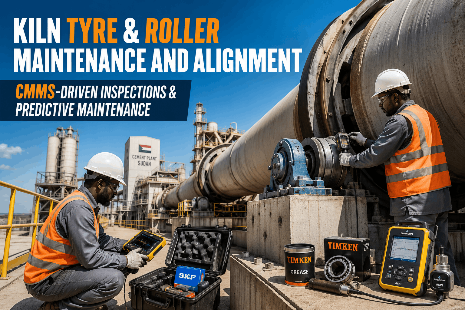 kiln-tyre-roller-maintenance-alignment-cement-plant