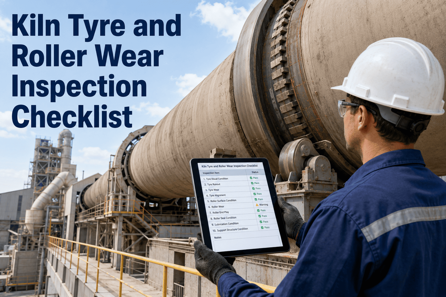 kiln-tyre-roller-wear-inspection-checklist
