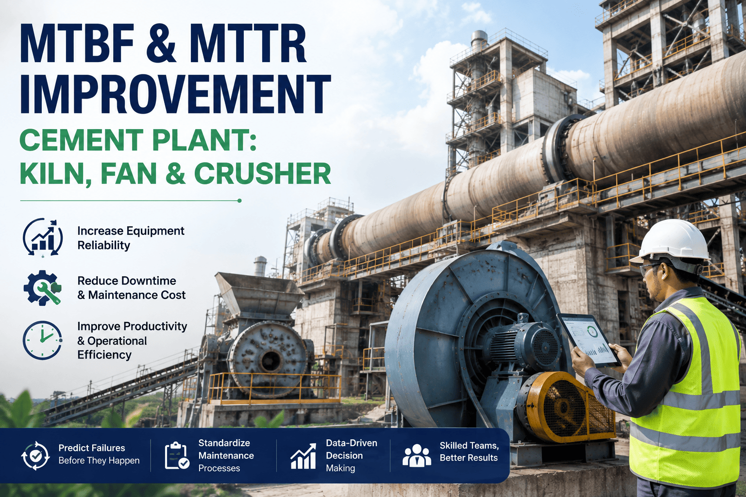 mtbf-mttr-improvement-cement-plant-kiln-fan-crusher