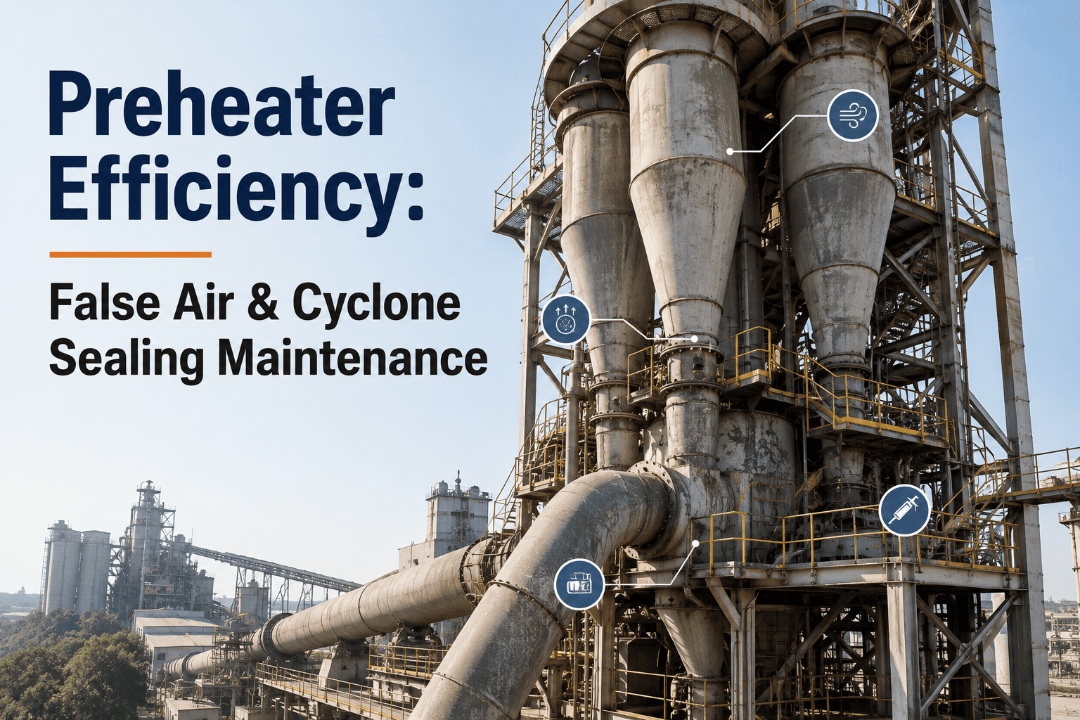 preheater-efficiency-maintenance-false-air-cyclone-sealing