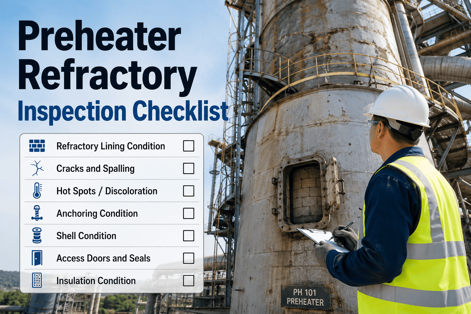 preheater-refractory-inspection-checklist