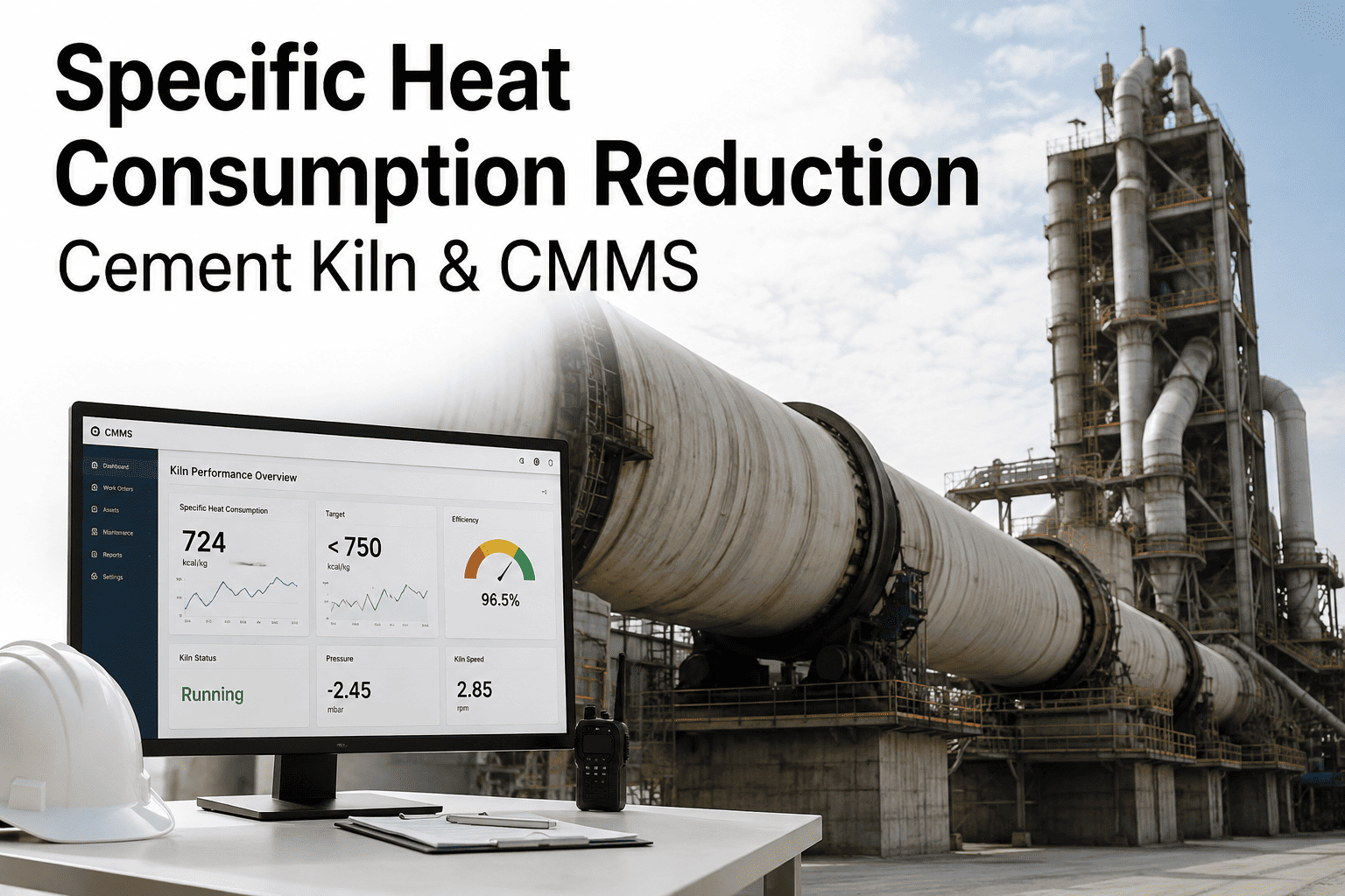 specific-heat-consumption-reduction-cement-kiln-cmms
