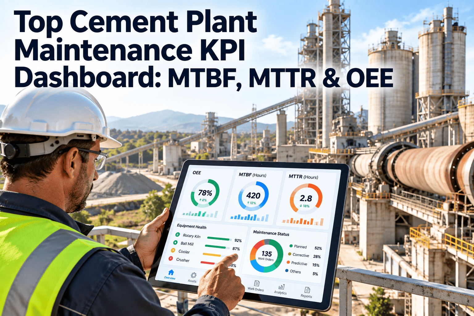 top-cement-plant-maintenance-kpi-dashboard-mtbf-mttr-oee