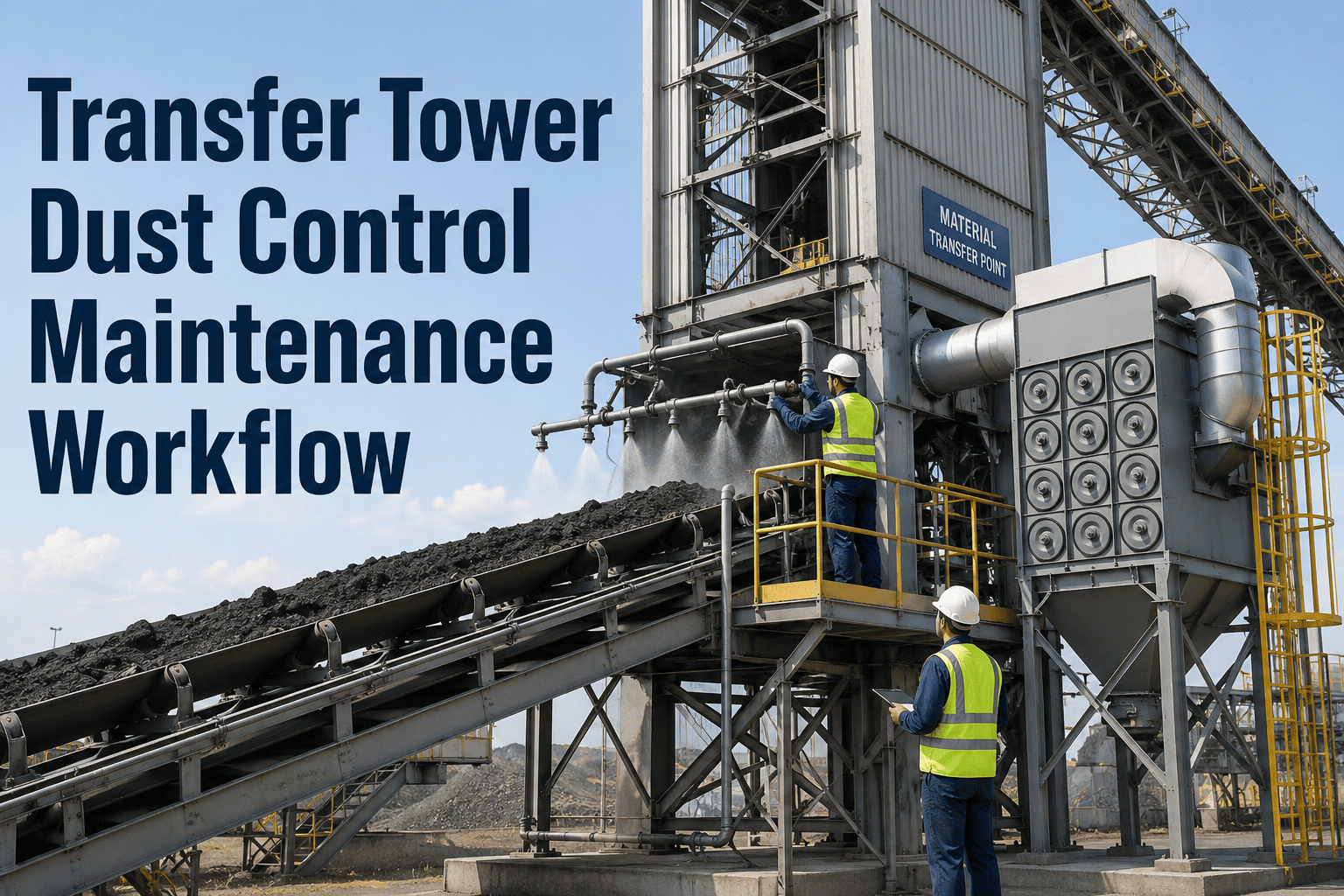 transfer-tower-dust-control-maintenance-workflow