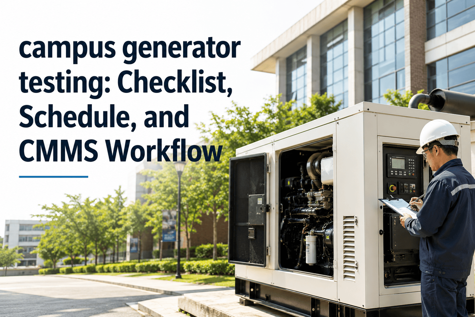 campus-generator-testing-checklist-schedule-and-cmms-workflow