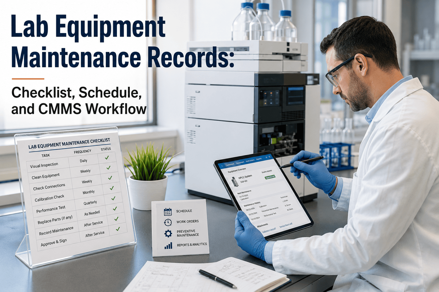 lab-equipment-maintenance-records-checklist-schedule-and-cmms-workflow