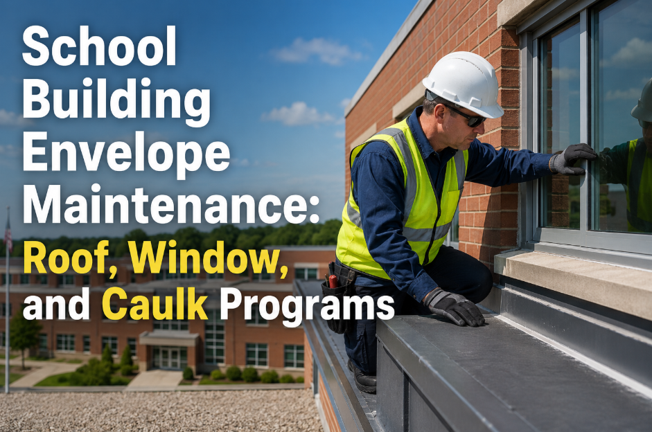 school-building-envelope-maintenance-roof-window-caulk-programs